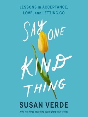 cover image of Say One Kind Thing